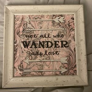VINTAGE QUOTE FRAME/ WALL ART
